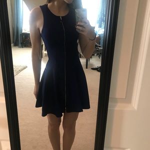 Design lab royal blue zip up dress